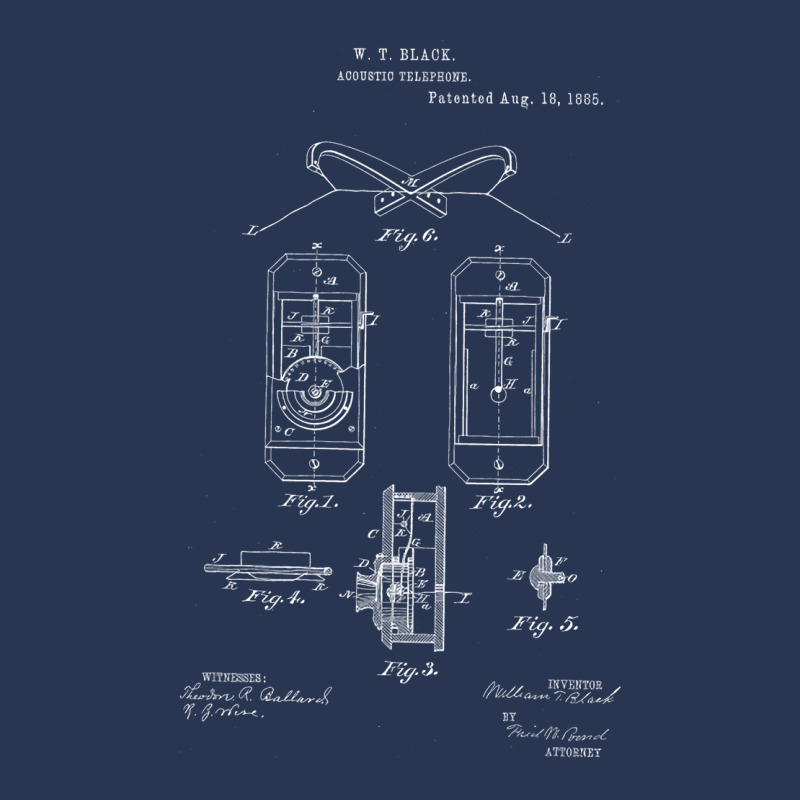 Acoustic Telephone Vintage Patent Hand Drawing Mus Ladies Denim Jacket by lelownzepag | Artistshot