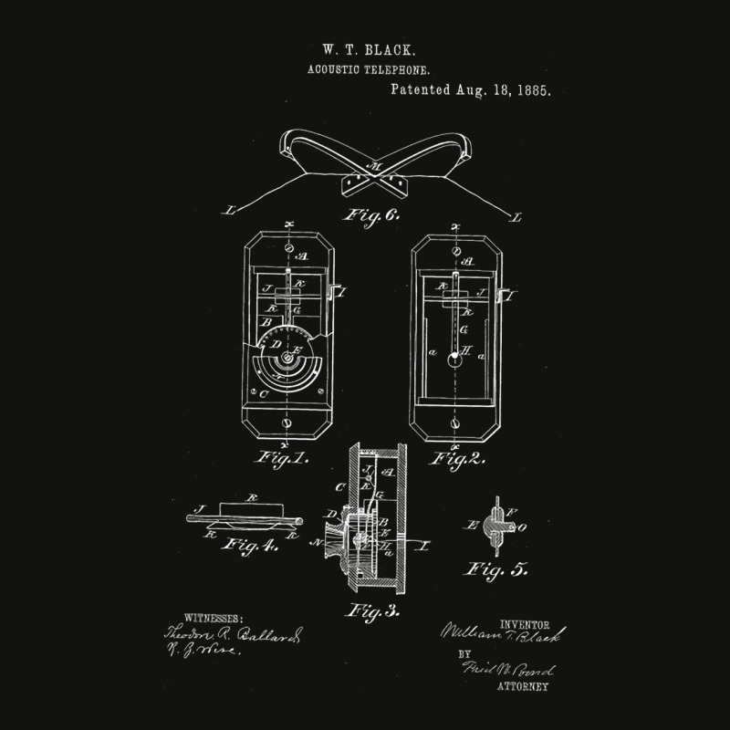 Acoustic Telephone Vintage Patent Hand Drawing Mus Scorecard Crop Tee by lelownzepag | Artistshot