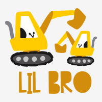 Boys Little Brother Lil Bro Excavator 70s Adjustable Cap | Artistshot