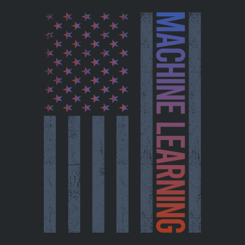 American Flag Machine Learning Nostalgia Crewneck Sweatshirt | Artistshot