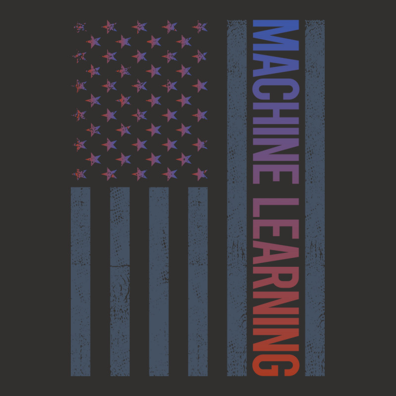 American Flag Machine Learning Nostalgia Champion Hoodie | Artistshot