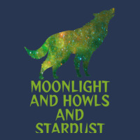 Emerald Green Milky Way Galaxy Wolf   Moonlight An Ladies Denim Jacket | Artistshot