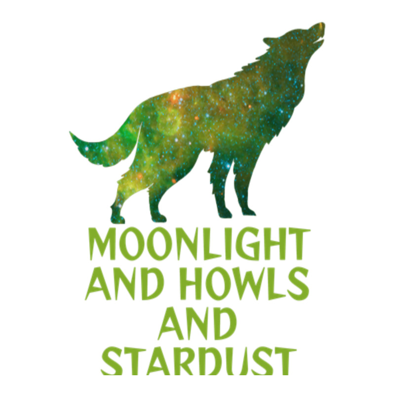 Emerald Green Milky Way Galaxy Wolf   Moonlight An Crop Top by elgartlaskaa | Artistshot