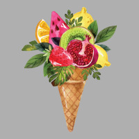 Summer Fruit Cone Bouquet Trending Ladies Fitted T-shirt | Artistshot