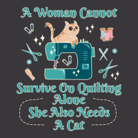 A Woman Cannot Survive On Quilting Alone Hipster Ladies Curvy T-shirt | Artistshot