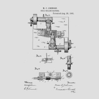 Drill Milling Machine Vintage Patent Hand Drawing V-neck Tee | Artistshot