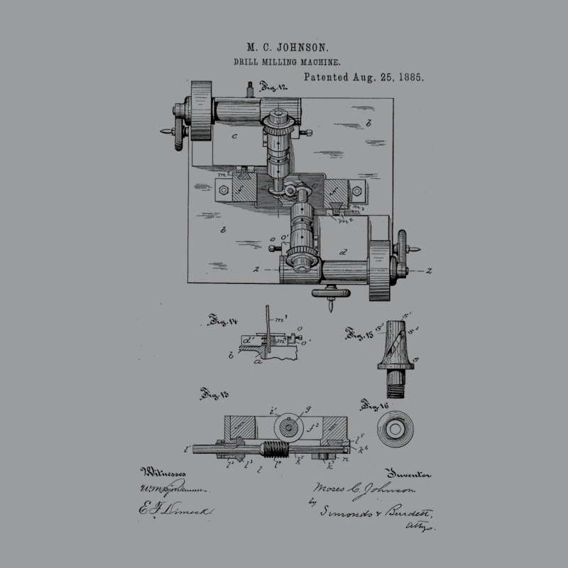 Drill Milling Machine Vintage Patent Hand Drawing Classic T-shirt | Artistshot