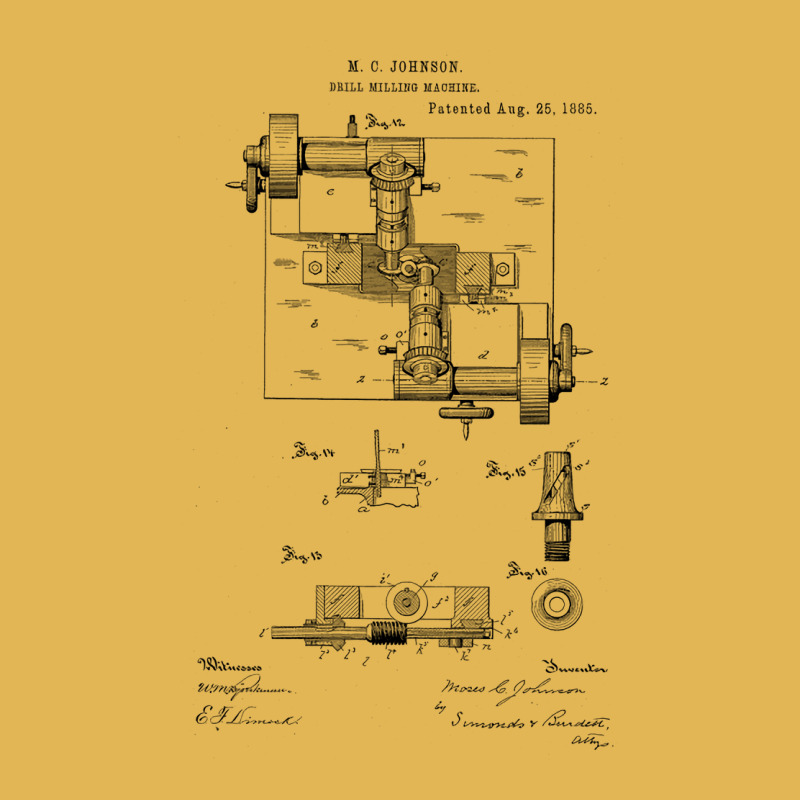 Drill Milling Machine Vintage Patent Hand Drawing Vintage Hoodie And Short Set | Artistshot