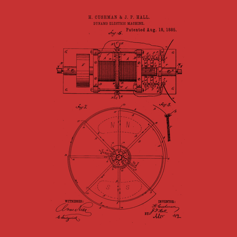 Dynamo Electric Machine Vintage Patent Hand Drawin V-neck Tee | Artistshot