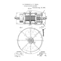 Dynamo Electric Machine Vintage Patent Hand Drawin 3/4 Sleeve Shirt | Artistshot