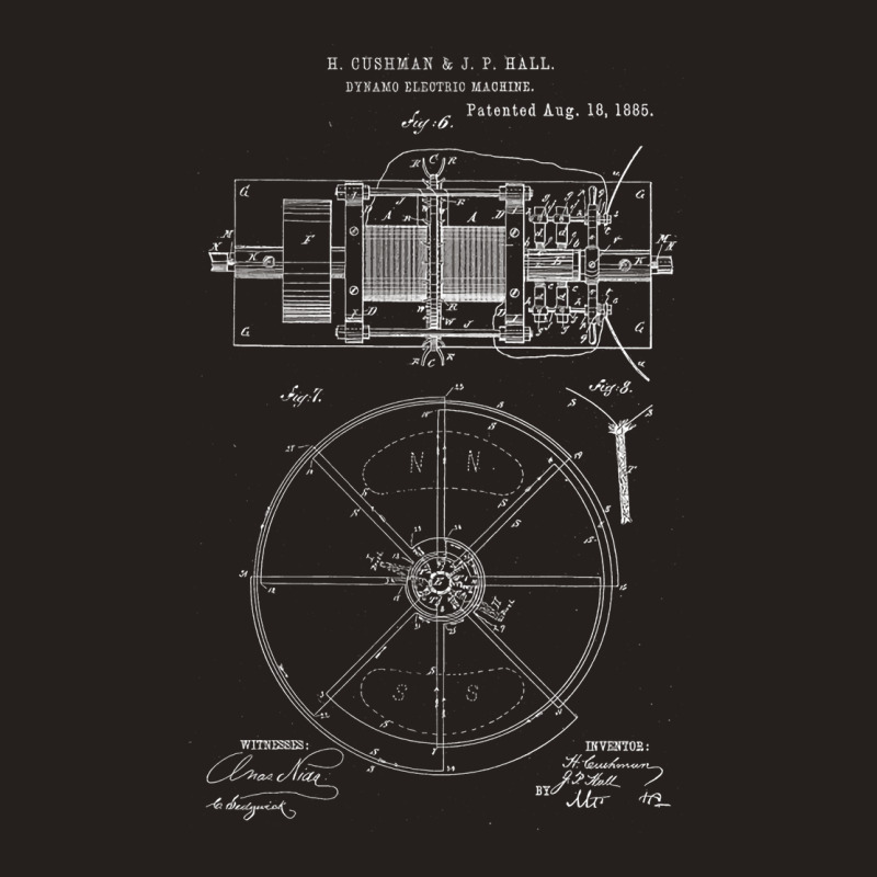 Dynamo Electric Machine Vintage Patent Hand Drawin Tank Top | Artistshot