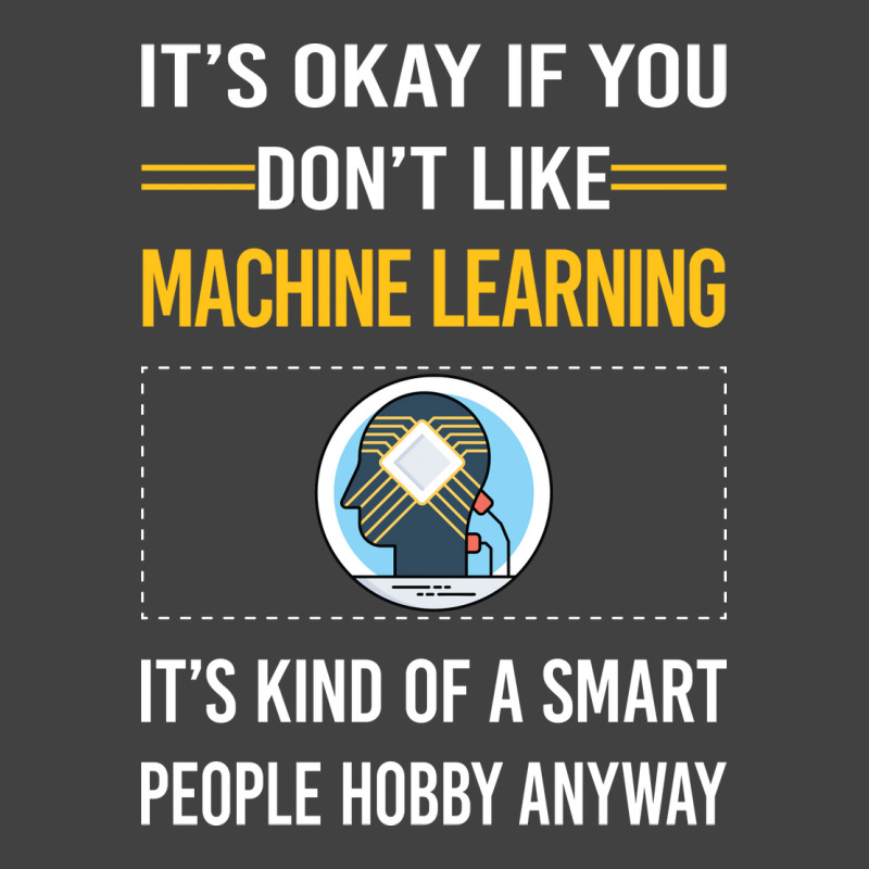 Funny Smart People Machine Learning Blue Vintage T-shirt | Artistshot