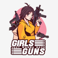 Girl With Guns Anime Humor Skinny Tumbler | Artistshot