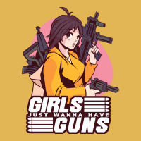 Girl With Guns Anime Humor Vintage Hoodie And Short Set | Artistshot