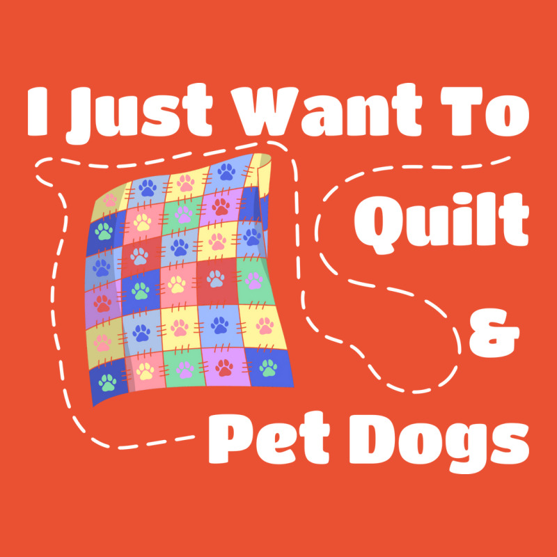 I Just Want To Quilt Pet Dogs Hipster Nostalgia Ladies Fitted T-Shirt by imeenmcvane5 | Artistshot