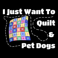 I Just Want To Quilt Pet Dogs Hipster Nostalgia Women's V-neck T-shirt | Artistshot