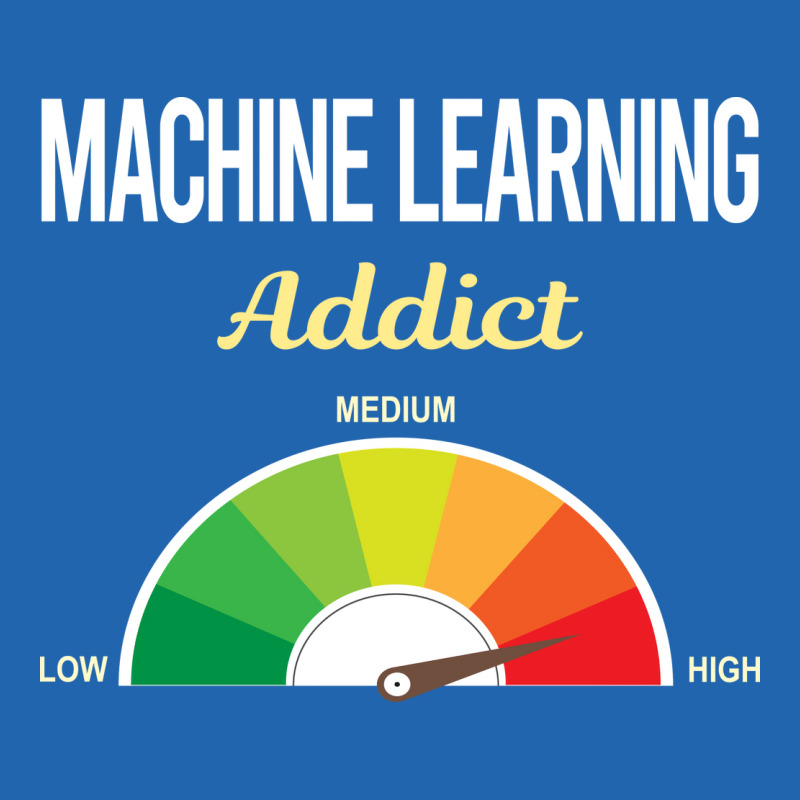 Funny Addict Machine Learning Blue Pocket T-shirt | Artistshot