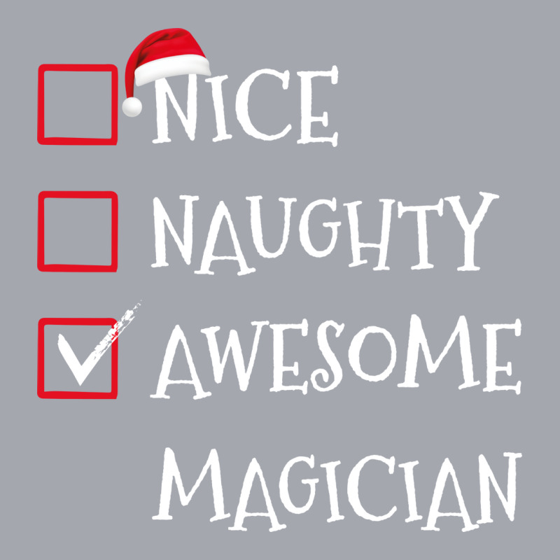 Nice Naughty Awesome Magician Santa Christmas List Long Sleeve Shirts | Artistshot