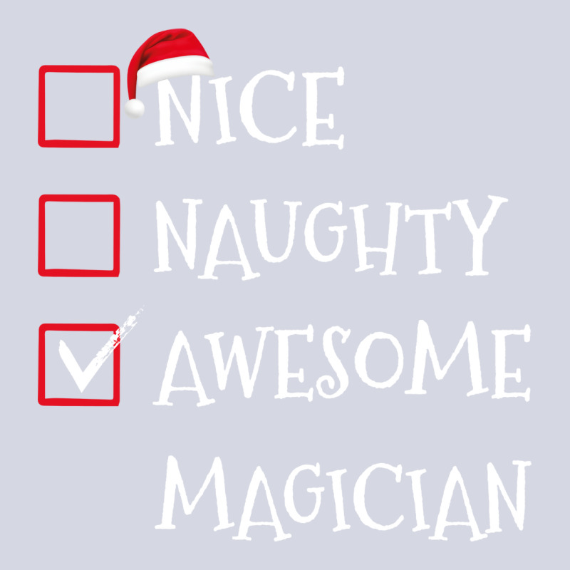 Nice Naughty Awesome Magician Santa Christmas List Fleece Short | Artistshot