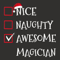 Nice Naughty Awesome Magician Santa Christmas List Champion Hoodie | Artistshot