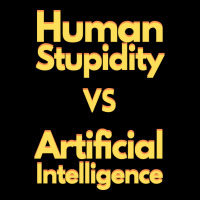 Human Stupidity Vs Artificial Intelligence Stars Unisex Jogger | Artistshot