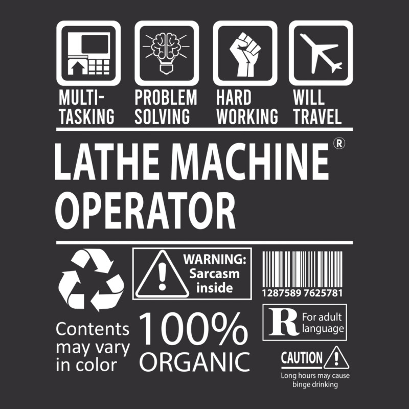 Lathe Machine Operator T  Multitasking Certified J Vintage Hoodie | Artistshot