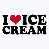 I Love Ice Cream Red T-shirt | Artistshot