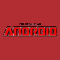 Im Really An Android Red Ladies Fitted T-shirt | Artistshot