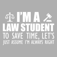 Law Student Im A Law Student To Save Time Lets Jus Ladies Fitted T-shirt | Artistshot