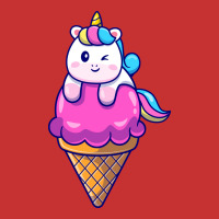 Cute Unicorn On Ice Cream Cone Cartoon Cute V-neck Tee | Artistshot