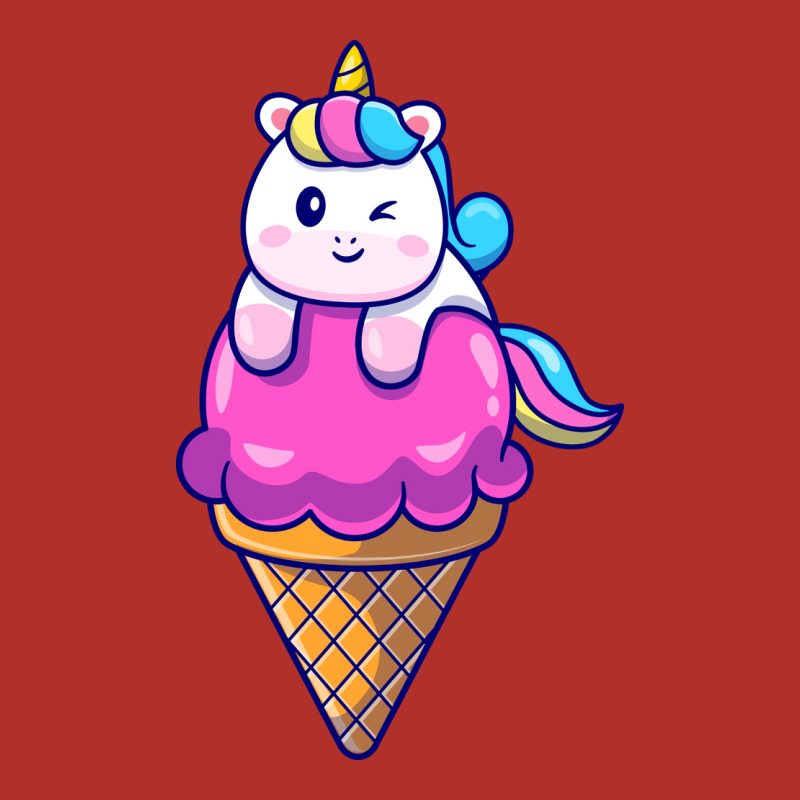 Cute Unicorn On Ice Cream Cone Cartoon Cute Crewneck Sweatshirt by amorajankuk | Artistshot