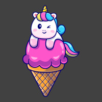 Cute Unicorn On Ice Cream Cone Cartoon Cute Vintage T-shirt | Artistshot