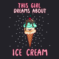 This Girl Dreams About Ice Cream Tumblr Unisex Sherpa-lined Denim Jacket | Artistshot