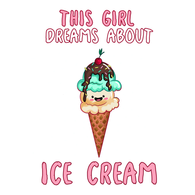 This Girl Dreams About Ice Cream Tumblr V-Neck Tee by shabnajianxiq | Artistshot