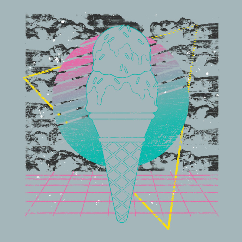 Sweets Ice Cream Cone Foodie Retro Vaporwave Ice C Unisex Sherpa-Lined Denim Jacket by idrogoajddjs | Artistshot