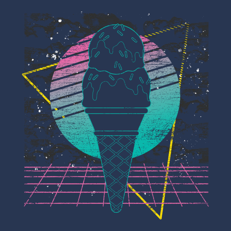 Sweets Ice Cream Cone Foodie Retro Vaporwave Ice C Men Denim Jacket by idrogoajddjs | Artistshot