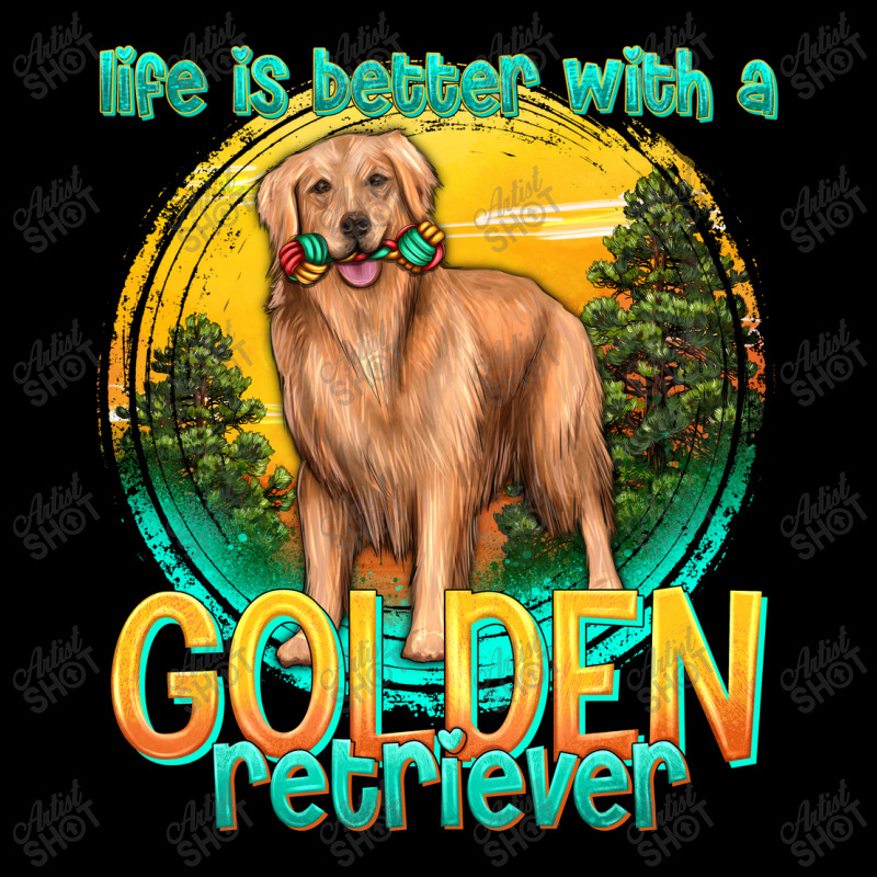 Life Is Better With A Golden Retriever Legging by enoddigitalart@gmail.com | Artistshot