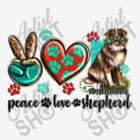 Peace Love Australian Shepherd Baby Beanies | Artistshot