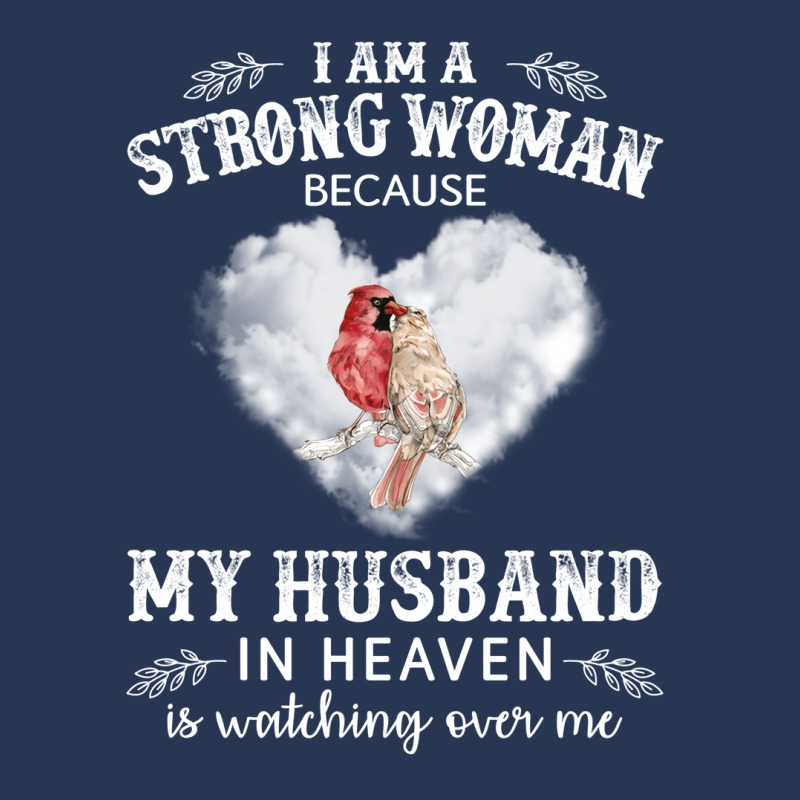 I Am Strong Woman Because My Husband In Heaven Is Men Denim Jacket by freyerinckk | Artistshot