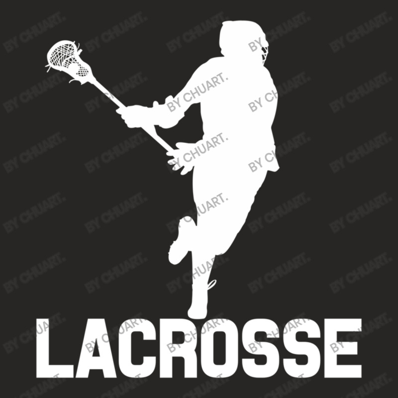 Lacrosse Players Throw Cue Ball Lax Crossstick (15 Ladies Fitted T-Shirt by ChuArt. | Artistshot