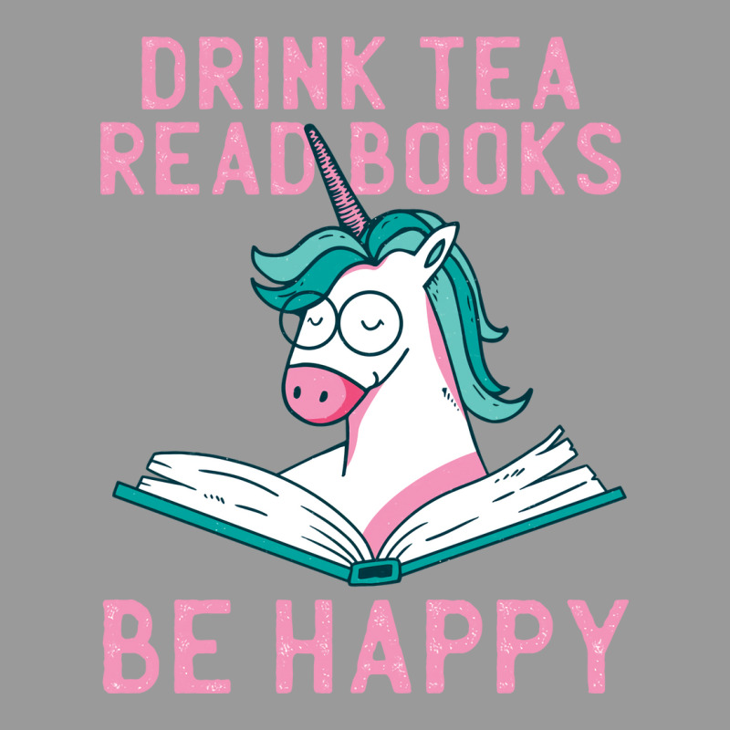 Drink Tea Read Books Be Happy Unicorn Book Books L Graphic T-shirt | Artistshot