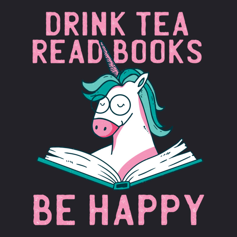 Drink Tea Read Books Be Happy Unicorn Book Books L Unisex Sherpa-lined Denim Jacket | Artistshot