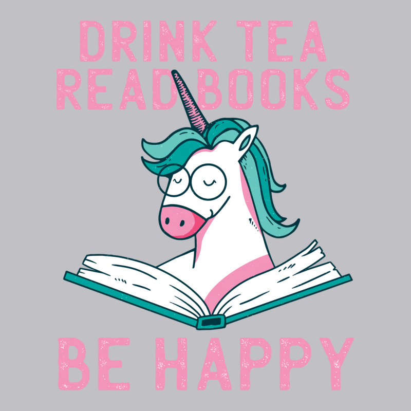 Drink Tea Read Books Be Happy Unicorn Book Books L Pocket T-shirt | Artistshot