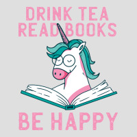 Drink Tea Read Books Be Happy Unicorn Book Books L V-neck Tee | Artistshot