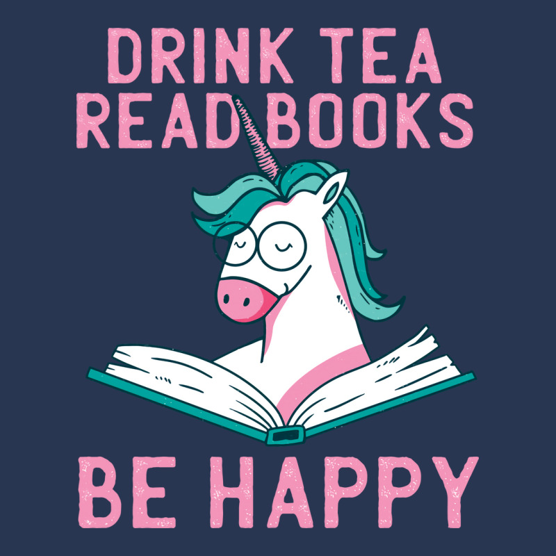 Drink Tea Read Books Be Happy Unicorn Book Books L Men Denim Jacket | Artistshot