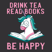 Drink Tea Read Books Be Happy Unicorn Book Books L Vintage Short | Artistshot