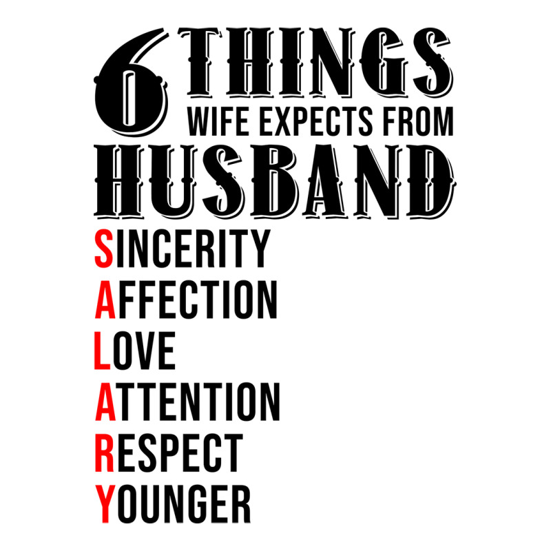 6 Things Wife Expects From Husband Funny Valentine Men's T-shirt Pajama Set by soyefkettieu | Artistshot