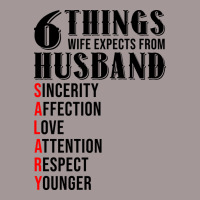 6 Things Wife Expects From Husband Funny Valentine Vintage Hoodie | Artistshot