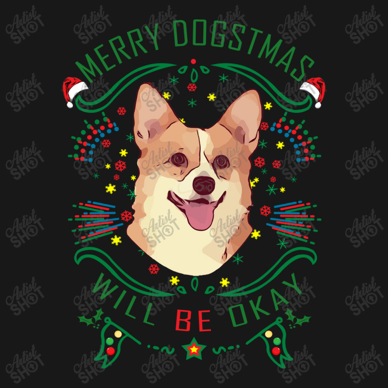 Merry Dogstmas Will Be Okay Merry Christmas, Funny Flannel Shirt | Artistshot