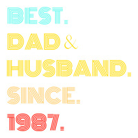 Best Dad Husband Since 1987 Fathers Day Gifts V-neck Tee | Artistshot